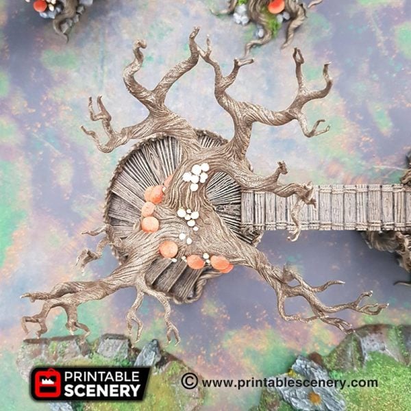 Treetop Walkway - (28, 15 or 10mm scale) - Wood Elven