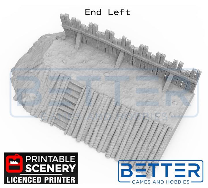 Norman Garrison Wall Sections - (28, 15 or 10mm scale) - King and Country