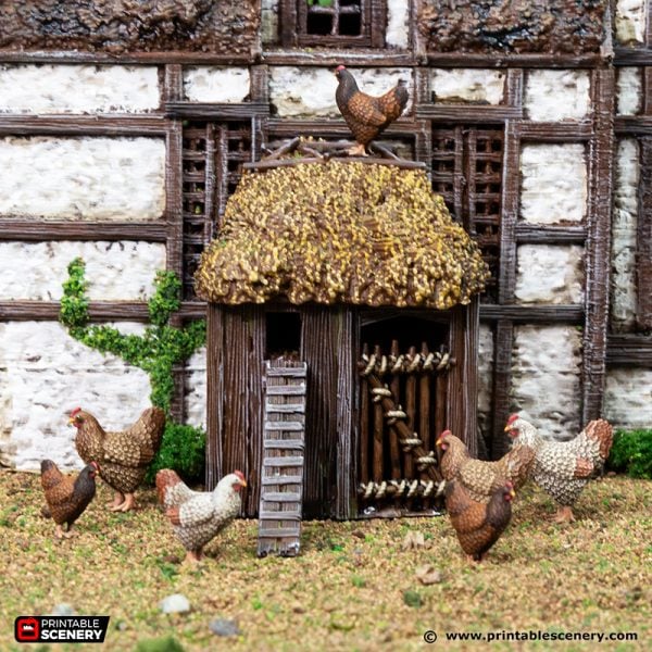 Chicken Farm Hut - 28mm scale - King and Country