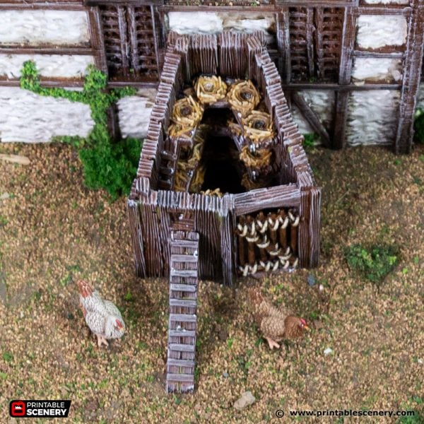 Chicken Farm Hut - 28mm scale - King and Country