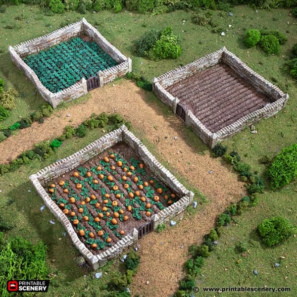 Farm Fields - (28, 15, or 10mm scale) - King and Country