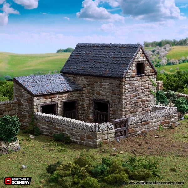 Farm Pig Pen - (28, 15, or 10mm scale) - King and Country