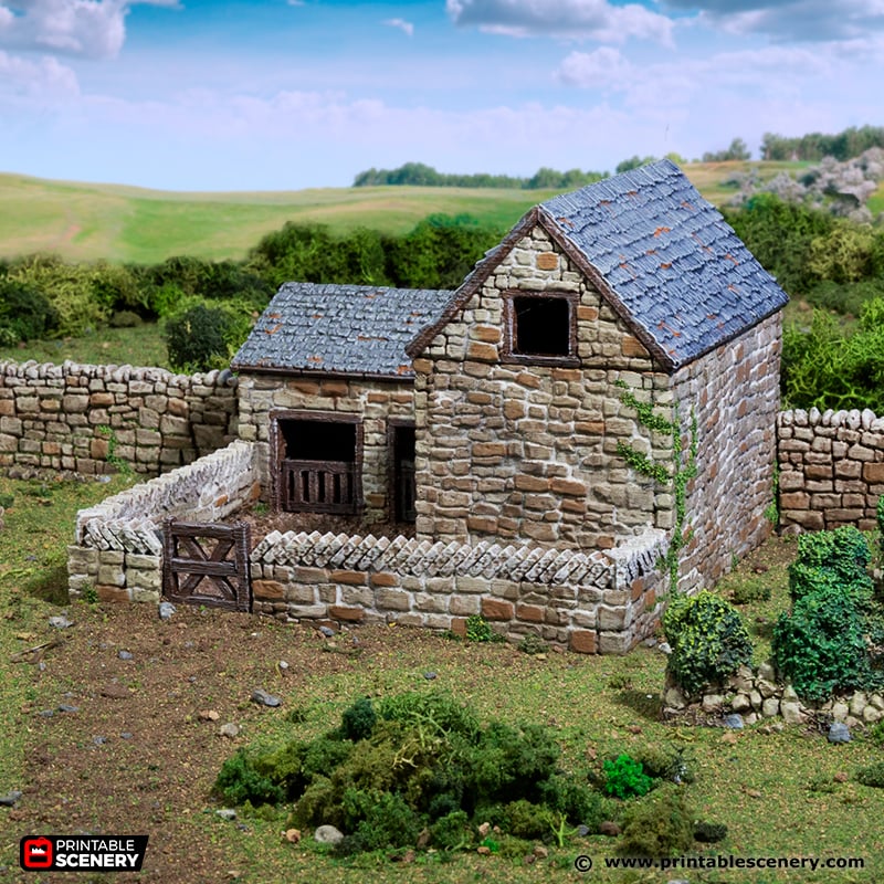 Farm Pig Pen - (28, 15, or 10mm scale) - King and Country