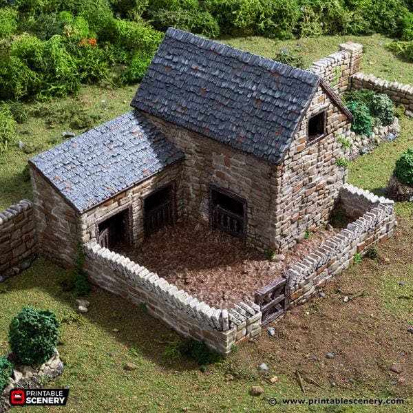 Farm Pig Pen - (28, 15, or 10mm scale) - King and Country