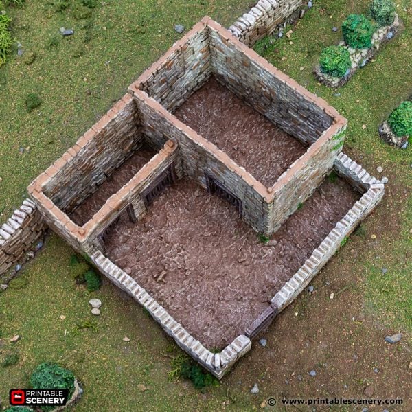 Farm Pig Pen - (28, 15, or 10mm scale) - King and Country