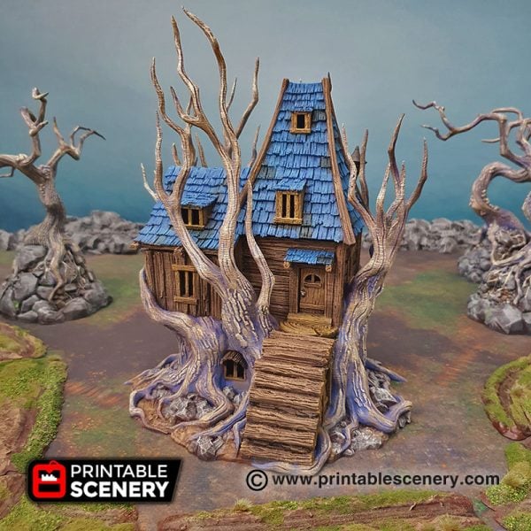 Feywild Cabin - (32,28 or 15mm scale) - Shadowfey Wilds