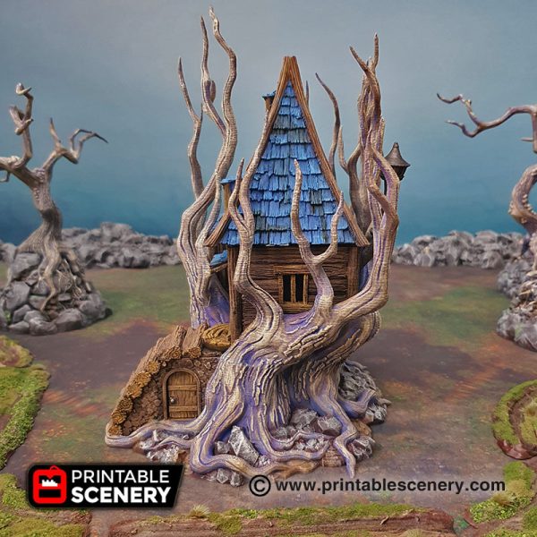 Feywild Cabin - (32,28 or 15mm scale) - Shadowfey Wilds