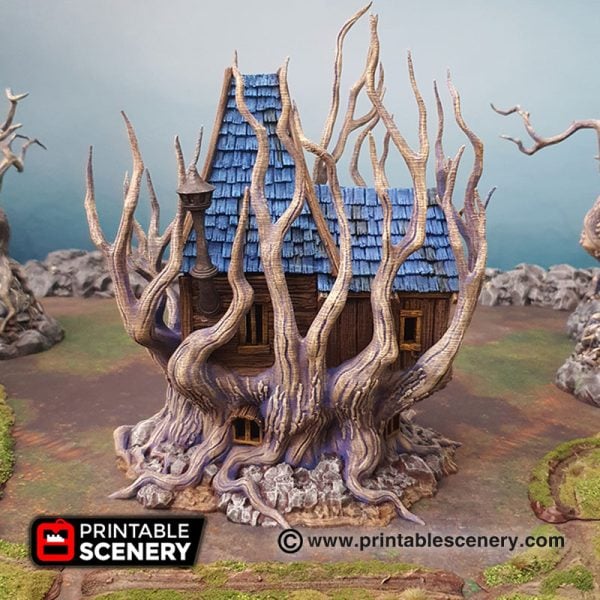 Feywild Cabin - (32,28 or 15mm scale) - Shadowfey Wilds