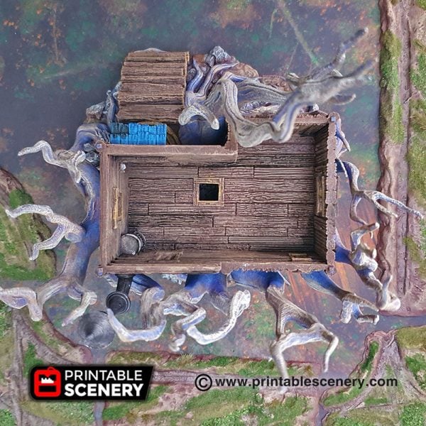 Feywild Cabin - (32,28 or 15mm scale) - Shadowfey Wilds