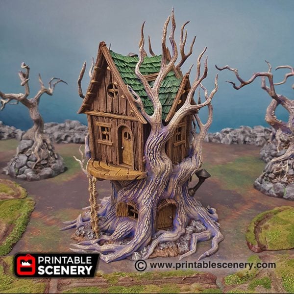 Feywild Cottage - (32,28 or 15mm scale) - Shadowfey Wilds