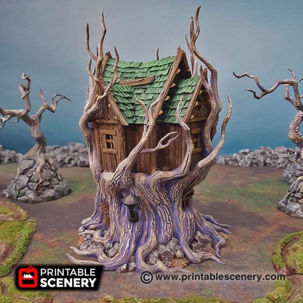Feywild Cottage - (32,28 or 15mm scale) - Shadowfey Wilds