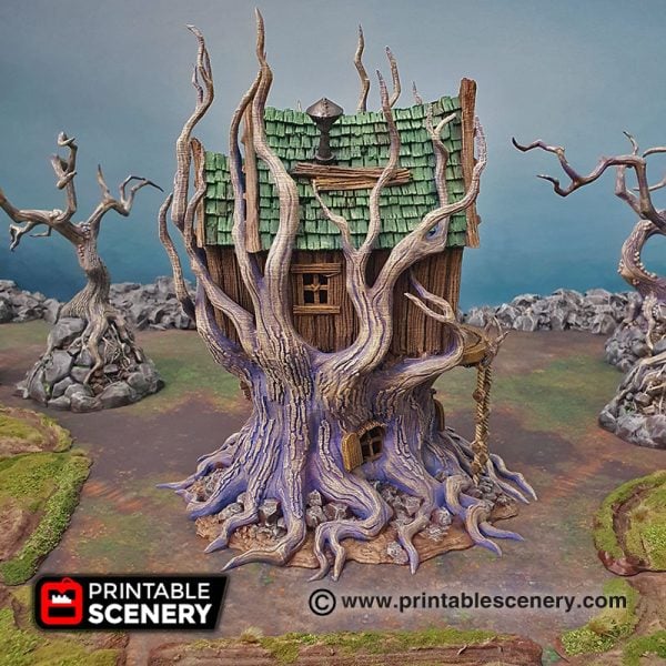 Feywild Cottage - (32,28 or 15mm scale) - Shadowfey Wilds