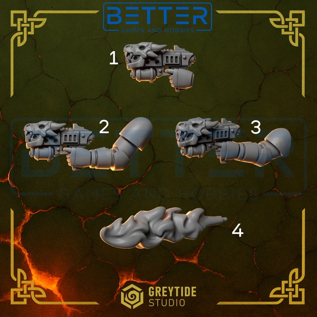 Flamer Pistols - Anvil Wardens for 2nd Born Marines