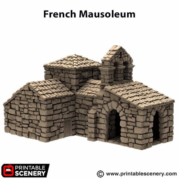 French Mausoleum - (28, 15 or 10mm scale) - King and Country