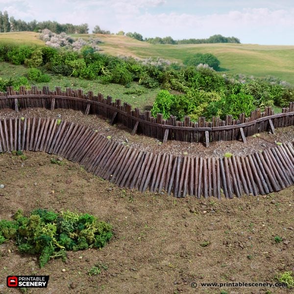 Norman Garrison 2 story Wall Sections - (28, 15 or 10mm scale) - King and Country