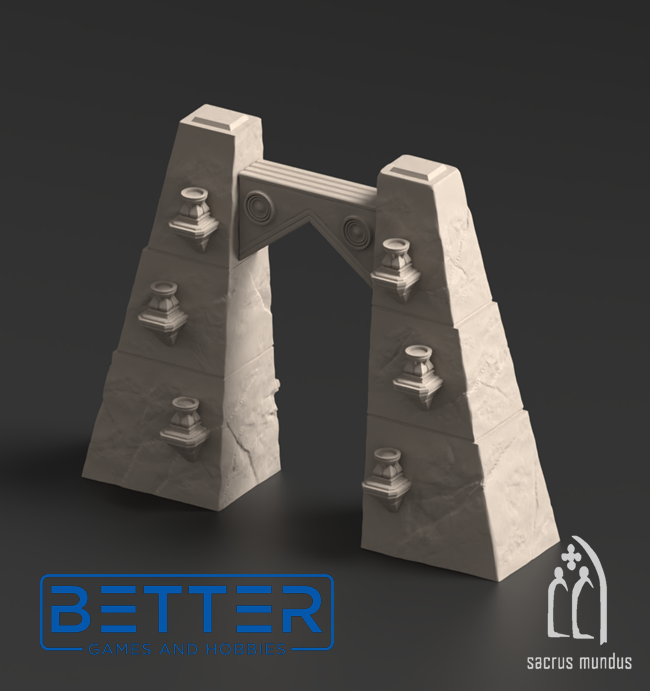 Krotone in flames - Tabletop terrain for Sci-Fi & Grimdark wargaming