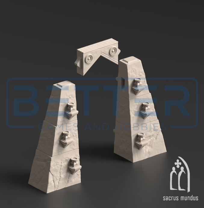 Krotone in flames - Tabletop terrain for Sci-Fi & Grimdark wargaming