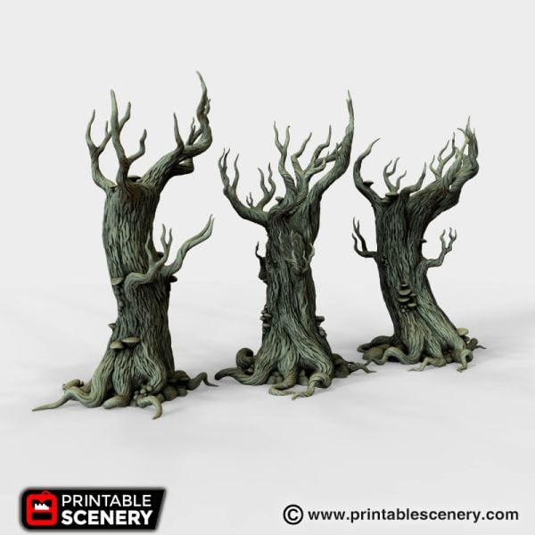 Gloomwood Trees - (28, 15 or 10mm scale) - Wood Elven