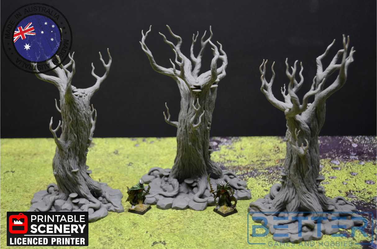 Gloomwood Trees - (28, 15 or 10mm scale) - Wood Elven