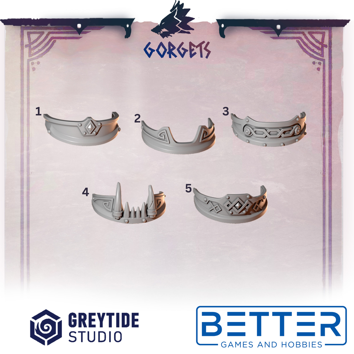 Gorgets - Primal Hounds Conversion Parts for 2nd born Marines