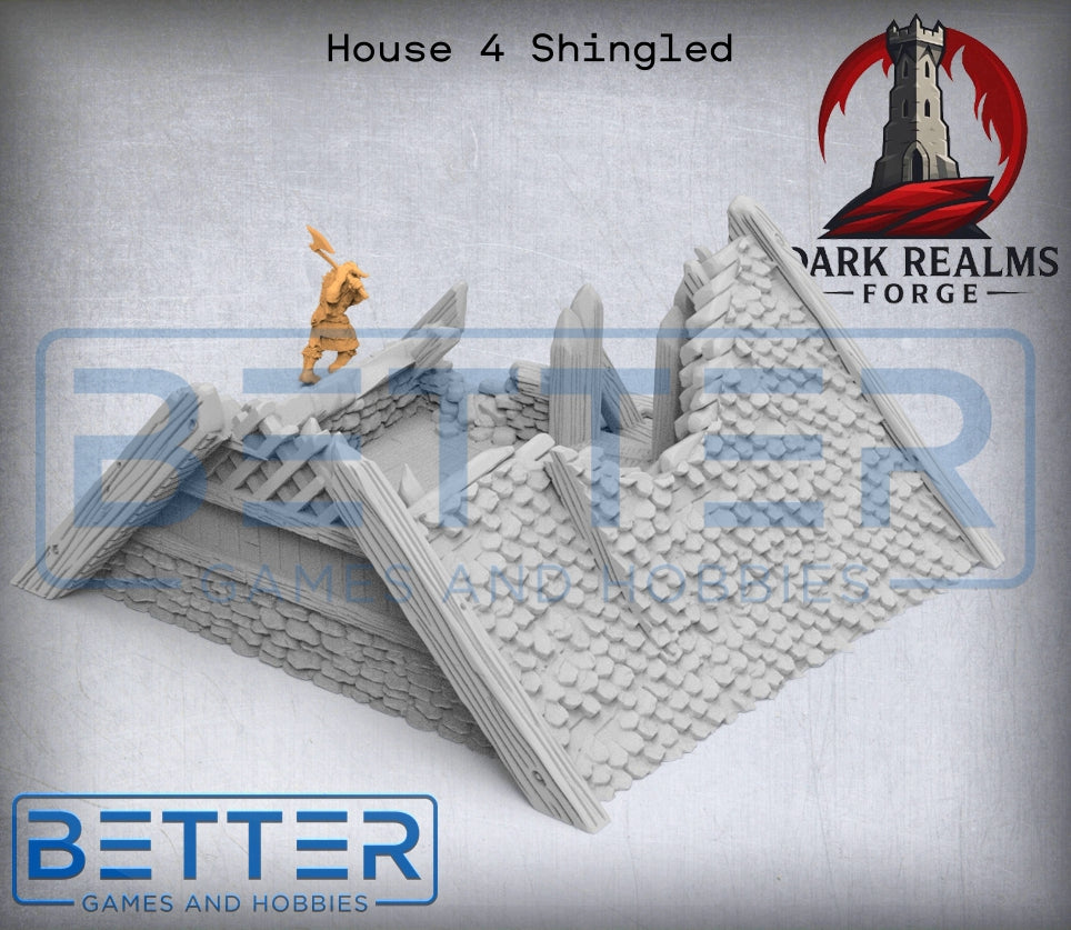 Odingard in Ruins - Viking Norse Township. Fantasy tabletop gaming terrain