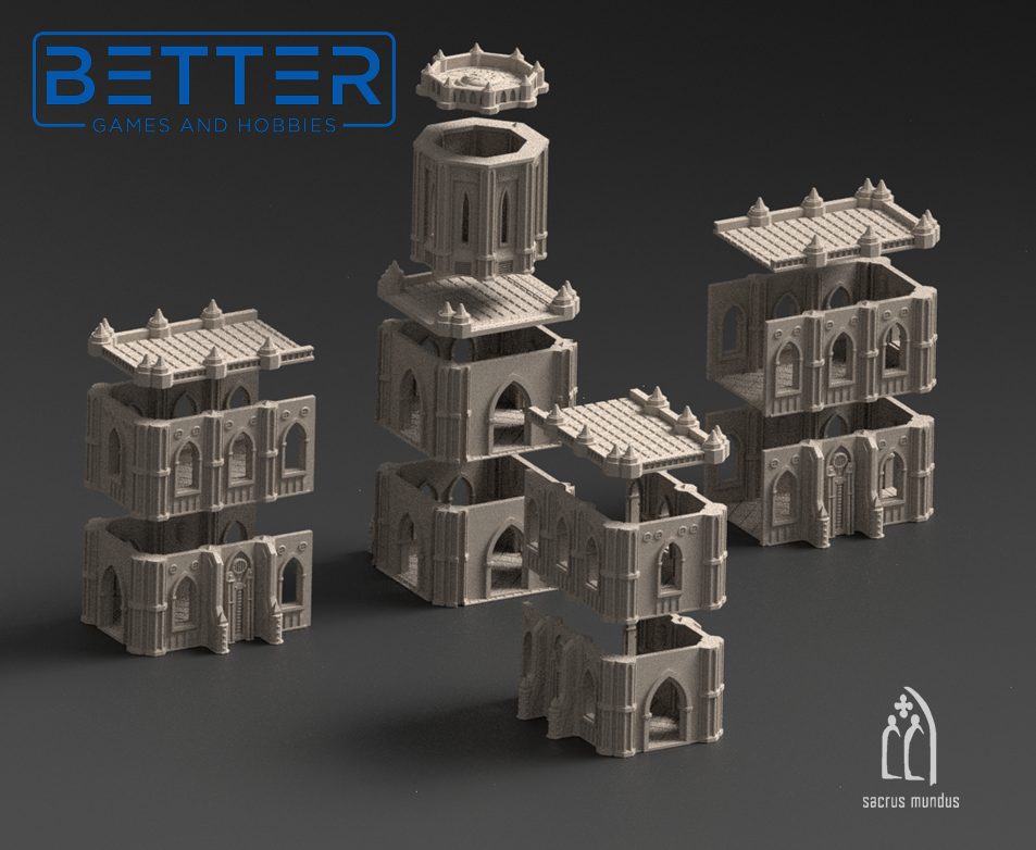 Augusta - Gothic City. Tabletop terrain for Sci-Fi & Grimdark wargaming