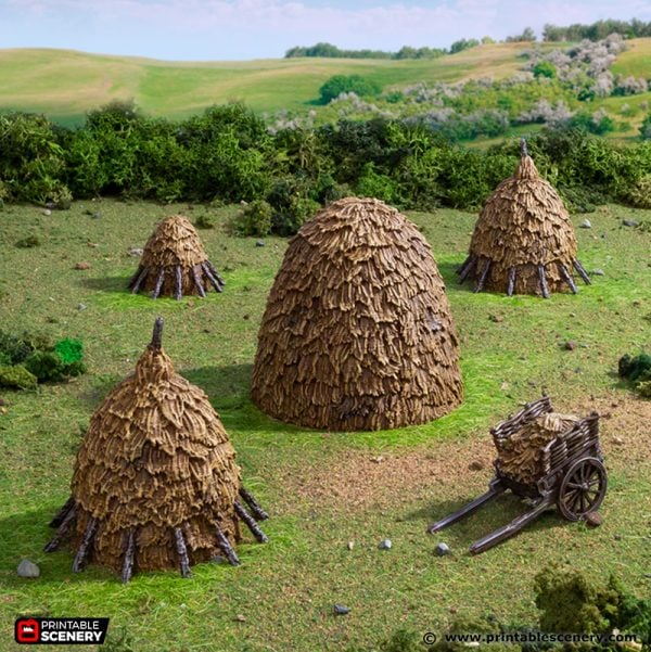 Haystacks - 28, 15 or 10mm scale - King and Country