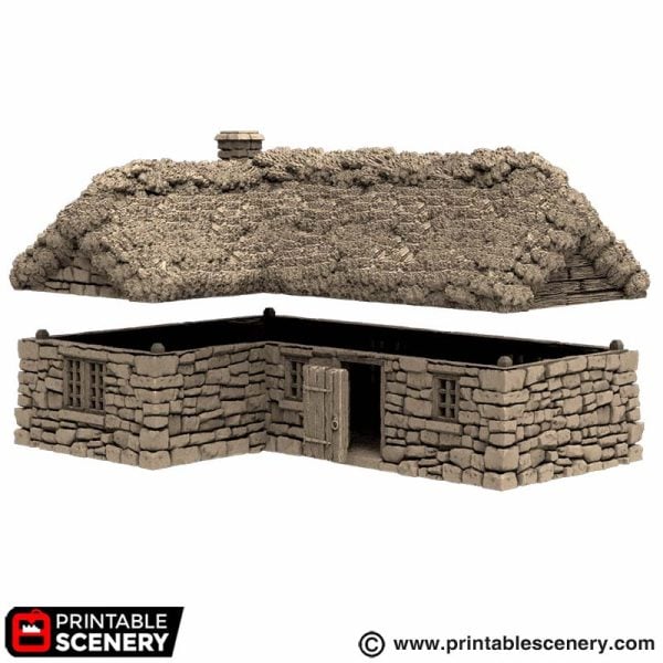 Highland Stone Barn - (28, 15, or 10mm scale) - King and Country