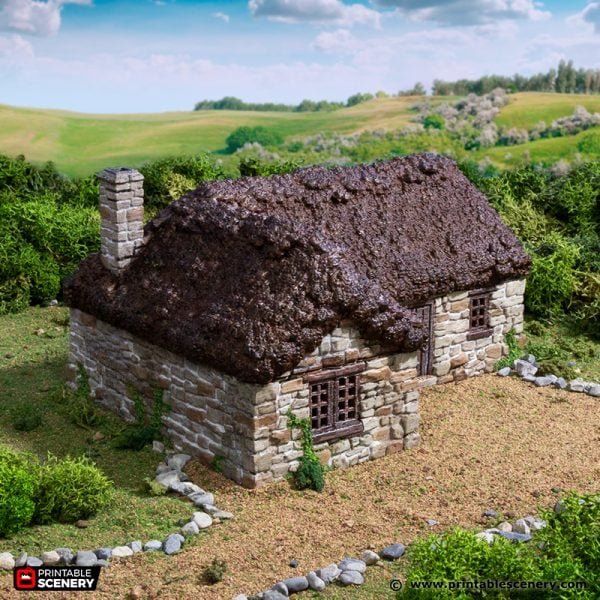 Highland Stone Barn - (28, 15, or 10mm scale) - King and Country