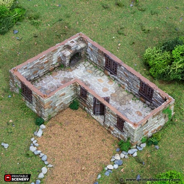 Highland Stone Barn - (28, 15, or 10mm scale) - King and Country