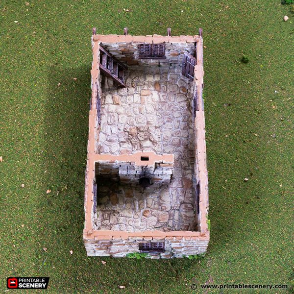 Holyhock Cottage - (28, 15, or 10mm scale) - King and Country