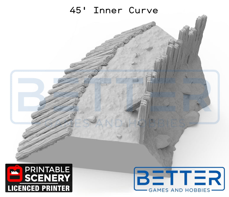 Norman Garrison Wall Sections - (28, 15 or 10mm scale) - King and Country