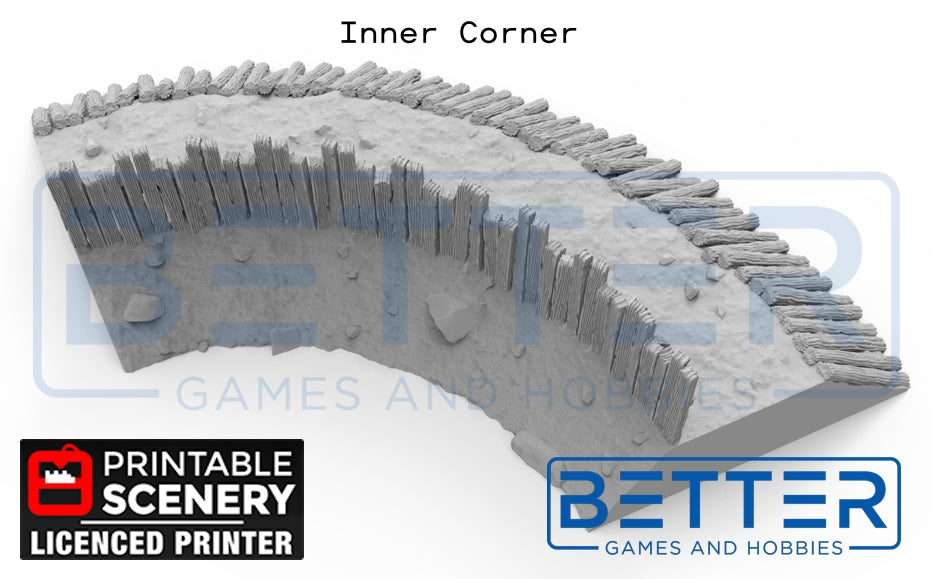 Norman Garrison Wall Sections - (28, 15 or 10mm scale) - King and Country