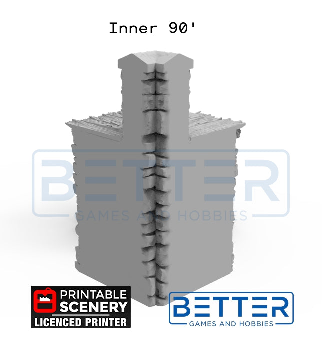 Norman Fort Wall additions - (28, 15, or 10mm scale) - King and Country