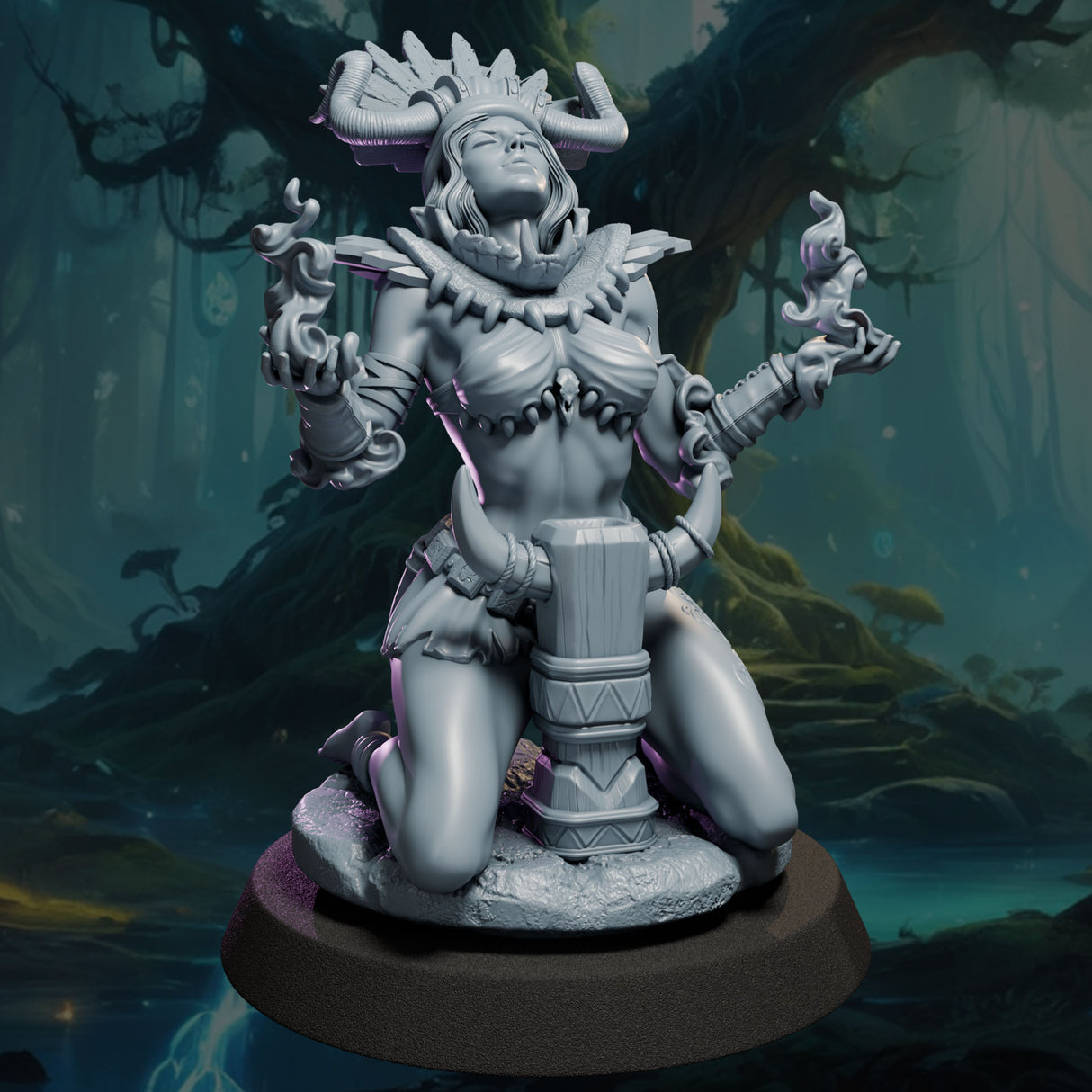 Ismari the Shaman, Ladies of the Dark Age, NSFW, 32 and 75mm