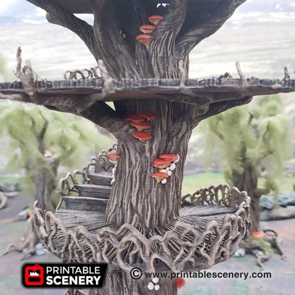 Ithillian Skyport - (28, 15 or 10mm scale) - Wood Elven