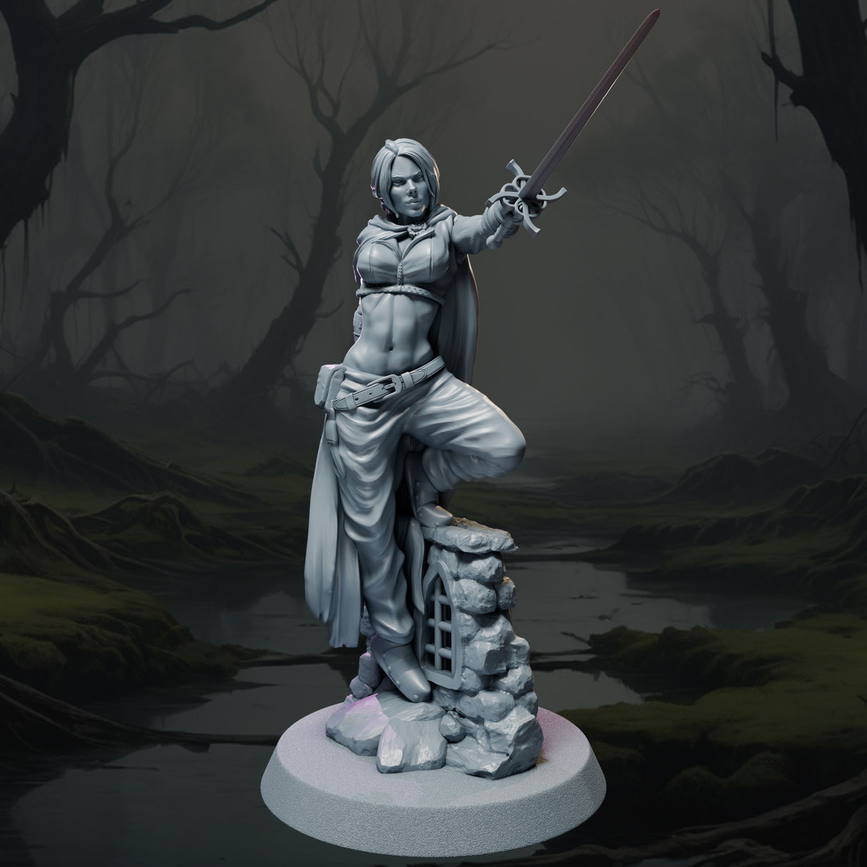 Kaelen the Hunter, Ladies of the Dark Age, NSFW, 32 and 75mm