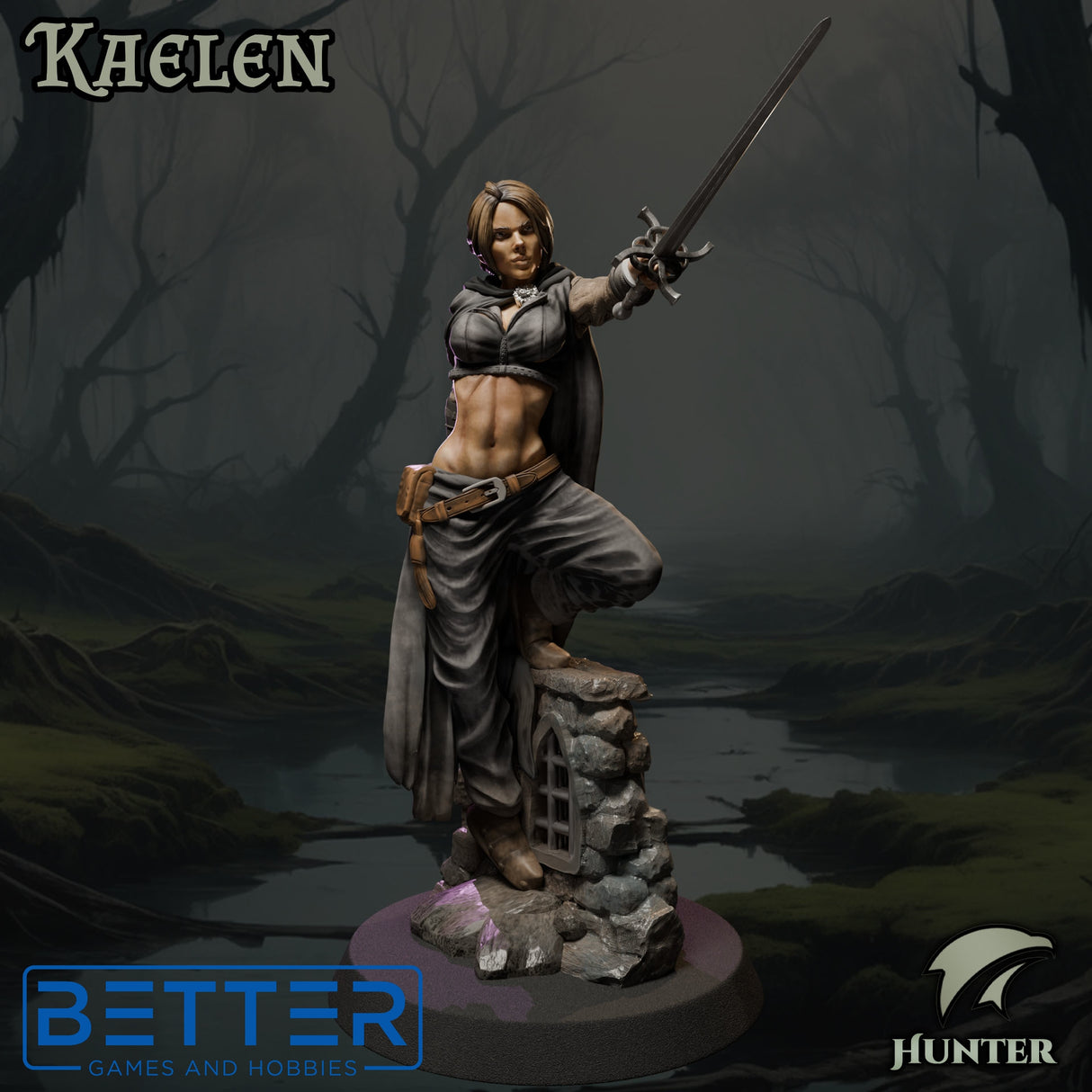 Kaelen the Hunter, Ladies of the Dark Age, NSFW, 32 and 75mm