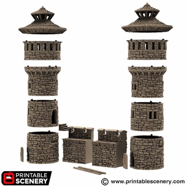 Kings Round Tower - (28, 15 or 10mm scale) - King and Country