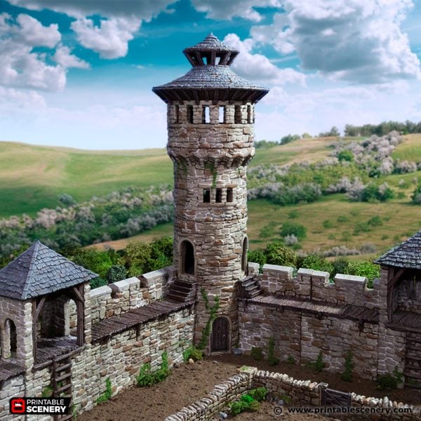 Kings Round Tower - (28, 15 or 10mm scale) - King and Country