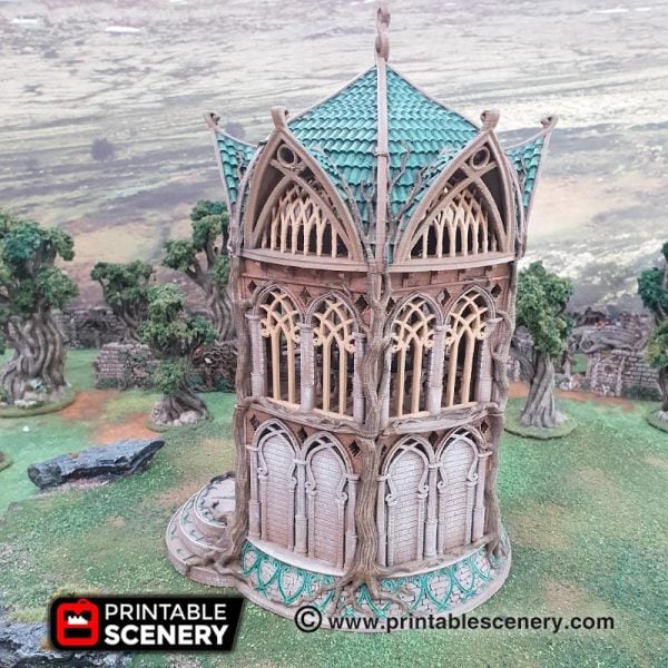 Elven Library - (28, 15 or 10mm scale) - Wood Elven