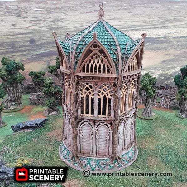 Elven Library - (28, 15 or 10mm scale) - Wood Elven