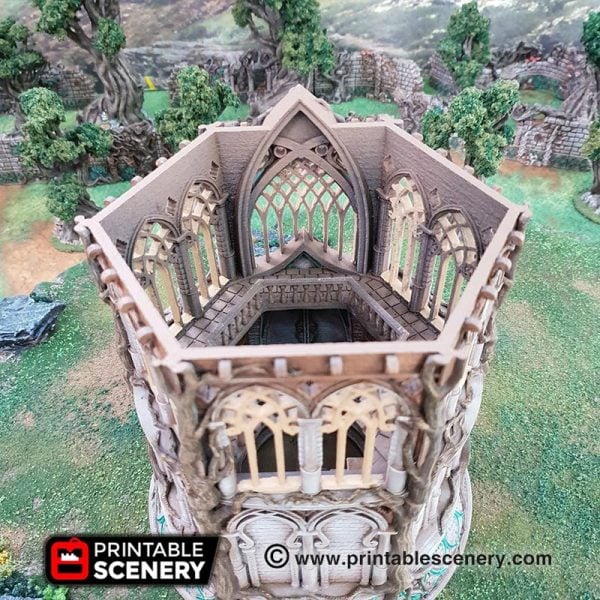 Elven Library - (28, 15 or 10mm scale) - Wood Elven