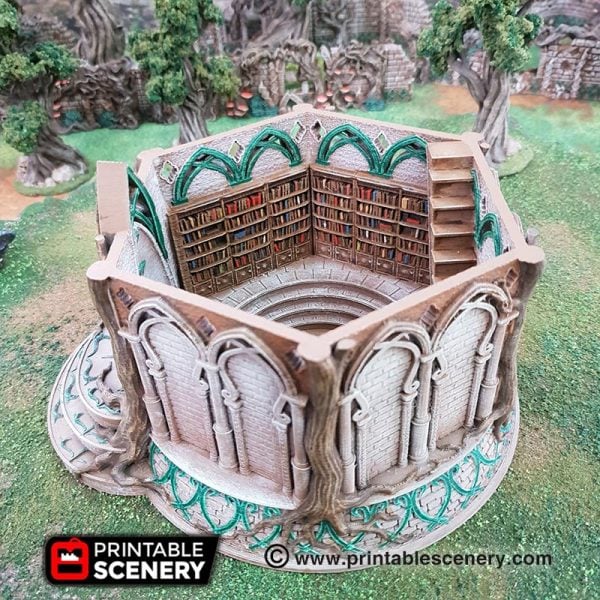 Elven Library - (28, 15 or 10mm scale) - Wood Elven