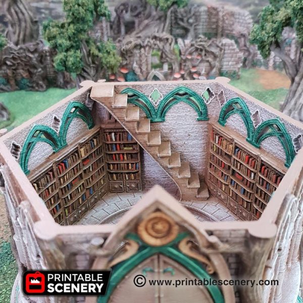 Elven Library - (28, 15 or 10mm scale) - Wood Elven