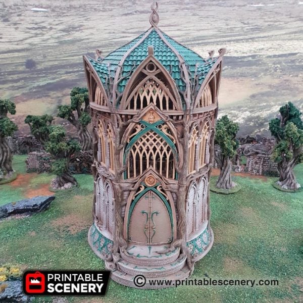 Elven Library - (28, 15 or 10mm scale) - Wood Elven