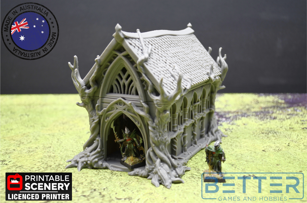 The Living Hall - (28, 15 or 10mm scale) - Wood Elven