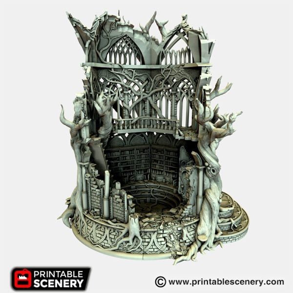 Lost Elven Library - (28, 15 or 10mm scale) - Wood Elven