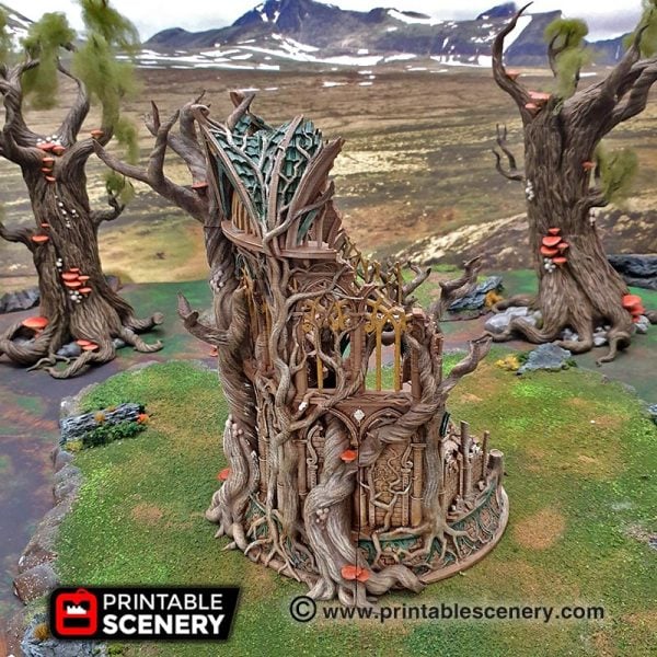 Lost Elven Library - (28, 15 or 10mm scale) - Wood Elven