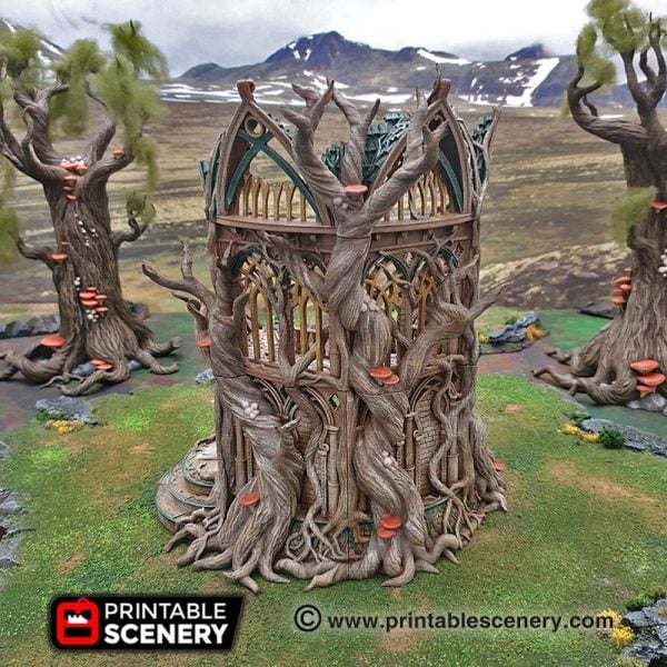 Lost Elven Library - (28, 15 or 10mm scale) - Wood Elven